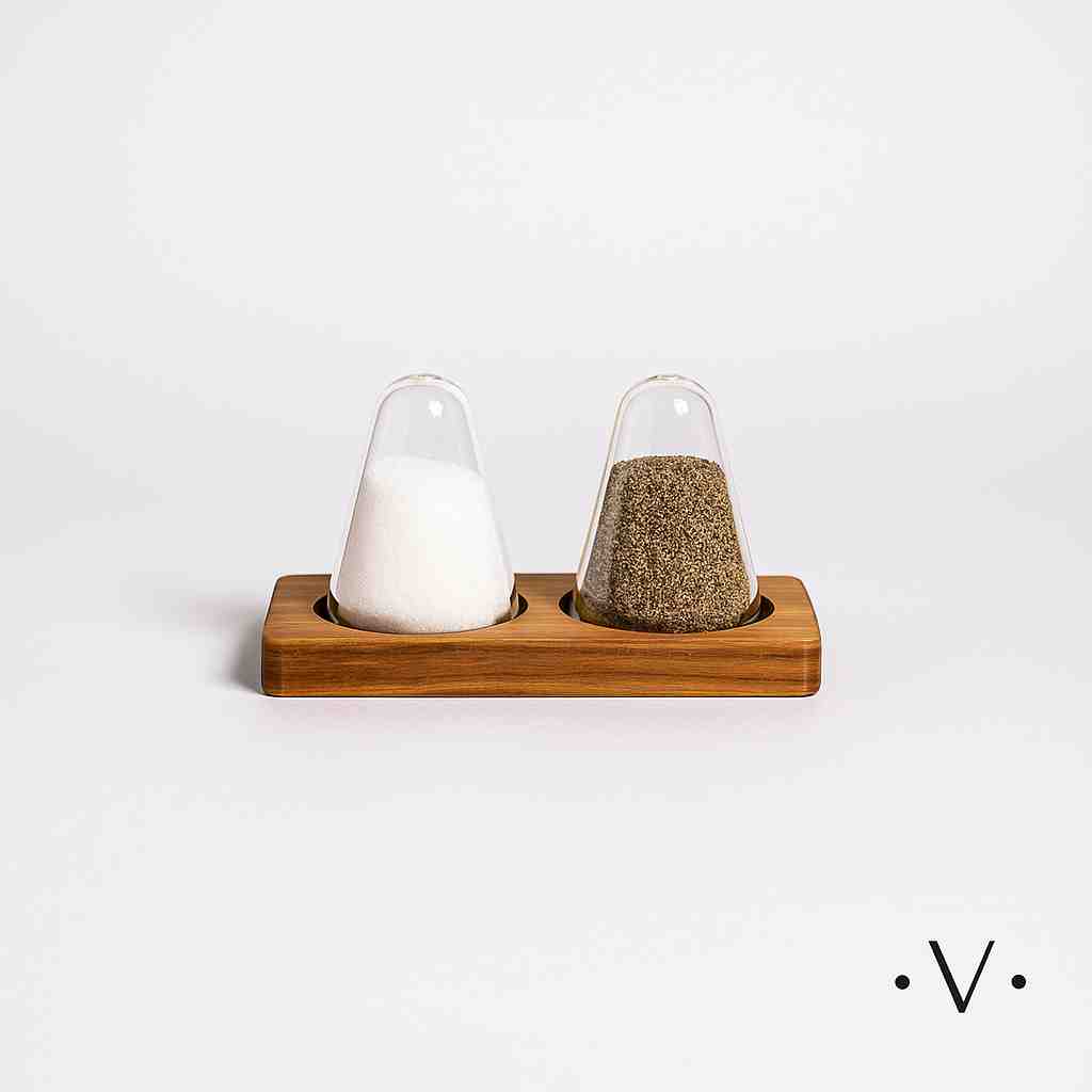 VASSA SALERO Y PIMENTERO SET OF SALT AND PEPPER SHAKERS
