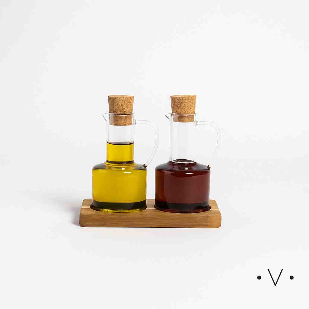 VASSA SET OF OIL AND VINEGAR BOTTLES 200ML