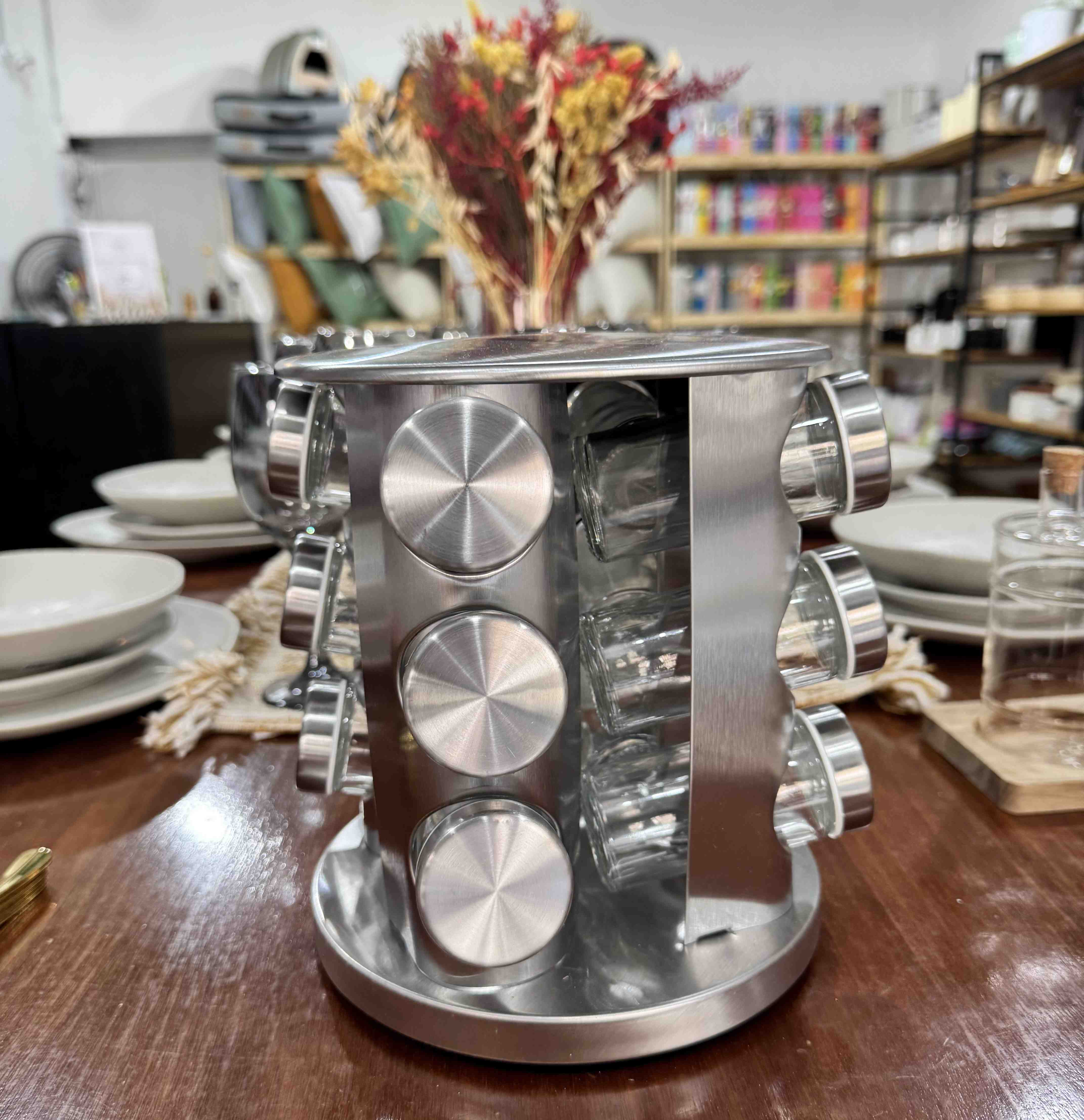 ESPECIERO GIRATORIO ACERO