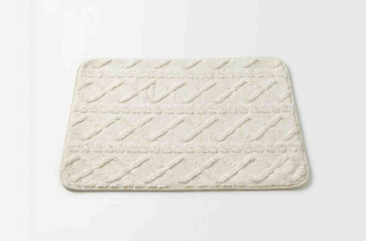 ALFOMBRA TRENZA CREMA 80X50CM