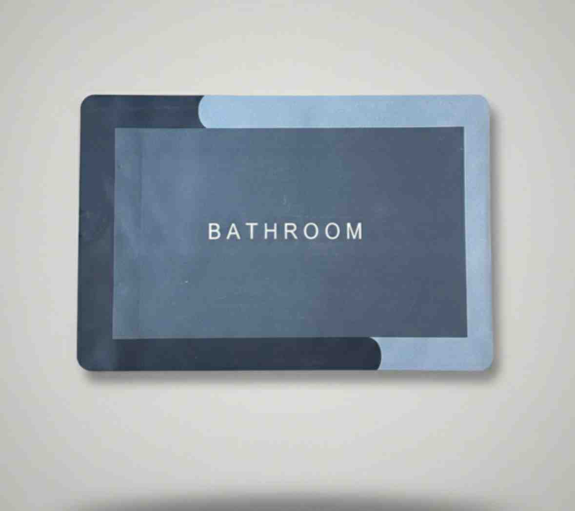 ALFOMBRA BATHROOM AZUL 60X40CM