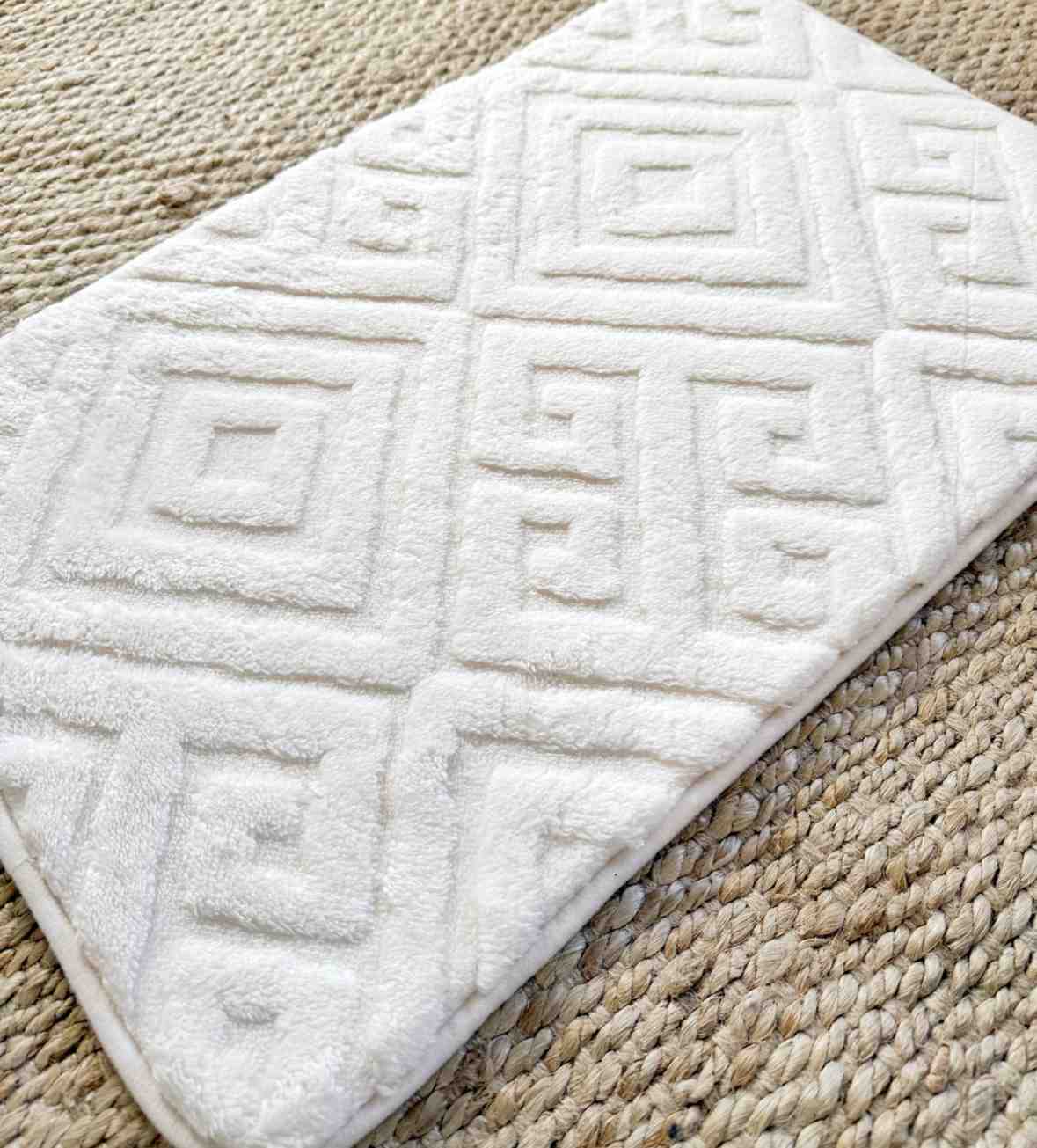 ALFOMBRA BAÑO GRECIA NATURAL 60X40