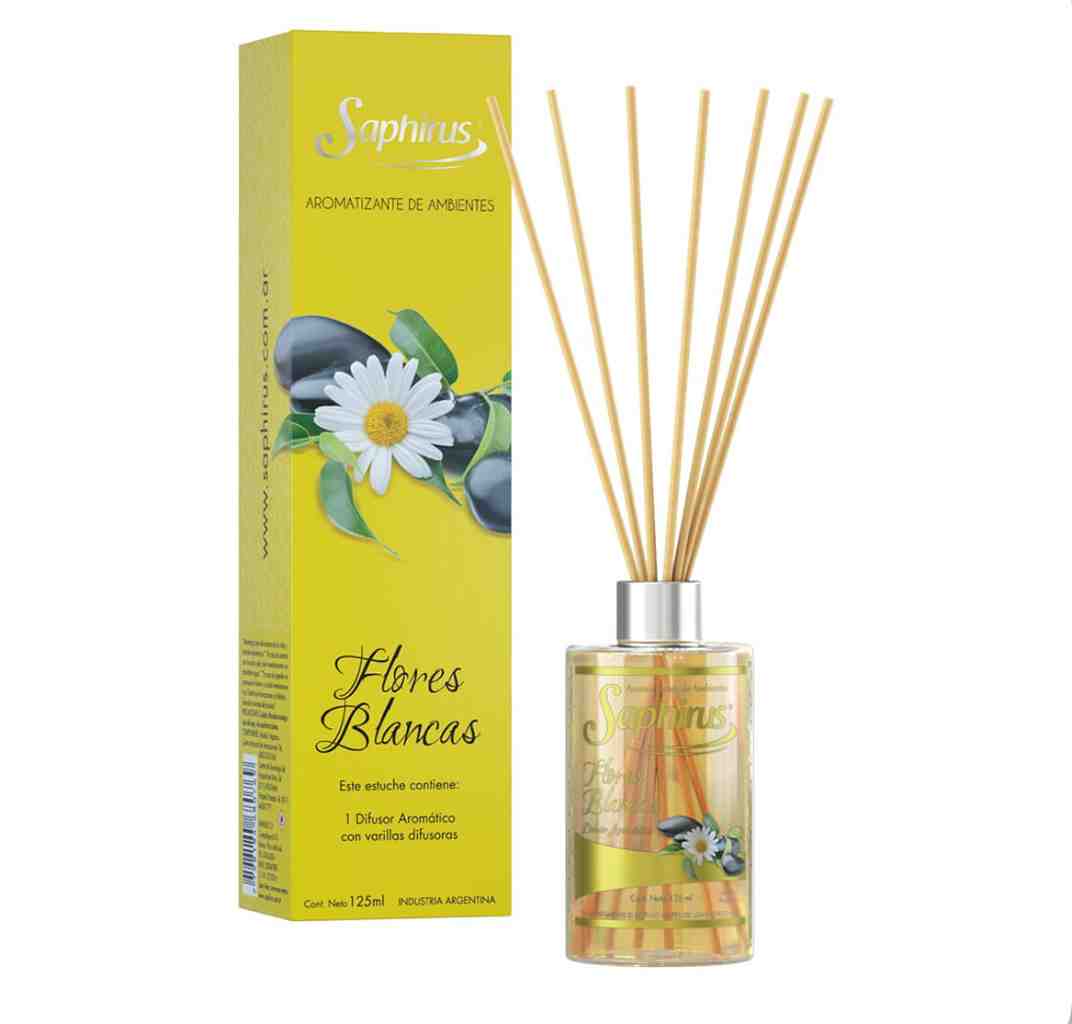 SAPHIRUS FLORES BLANCAS DIFUSOR AROMATICO 125ML