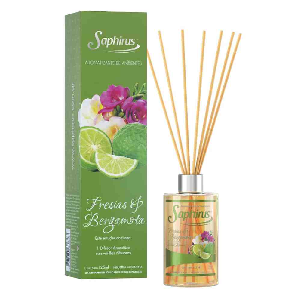 SAPHIRUS FRESIAS Y BERGAMOTA DIFUSOR AROMATICO 125ML