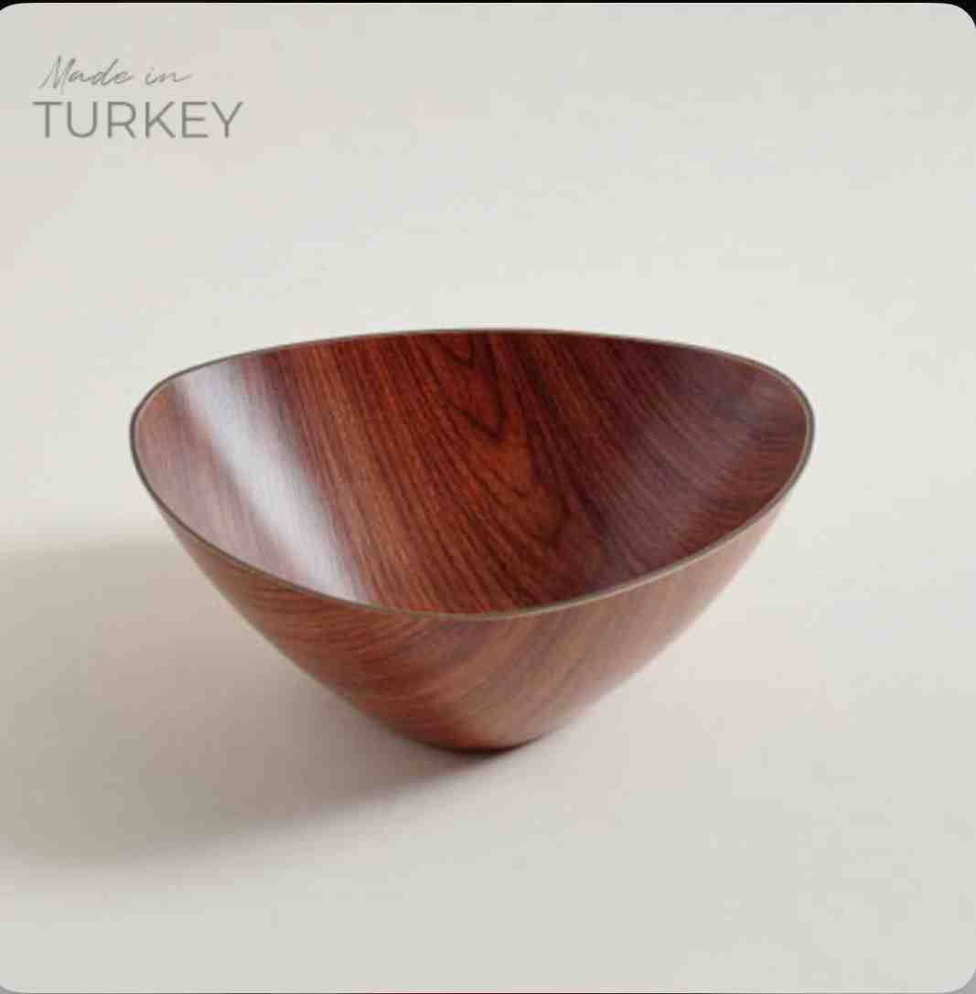 BOWL TRIANGULAR NOIX 10.5X29CM