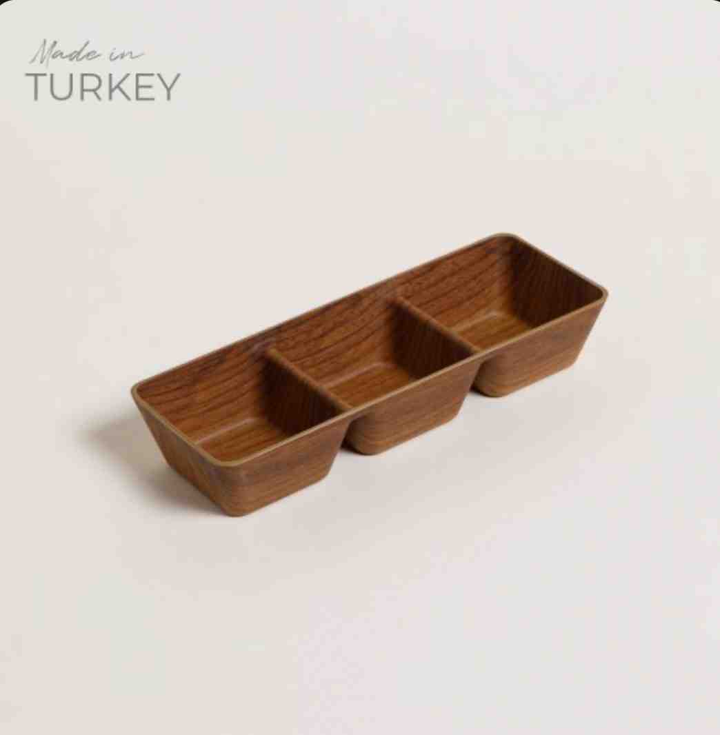 COPETINERO TRIPLE NOIX 25.5X9CM