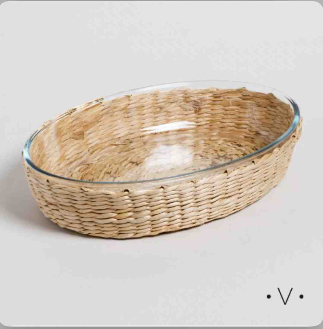 VASSA FUENTE OVAL DE BOROSILICATO  3L 35X24CM
