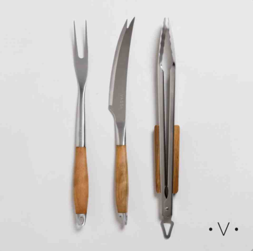 VASSA SET OF KNIFE FORK AND TONGS CAMPOO 3PCS