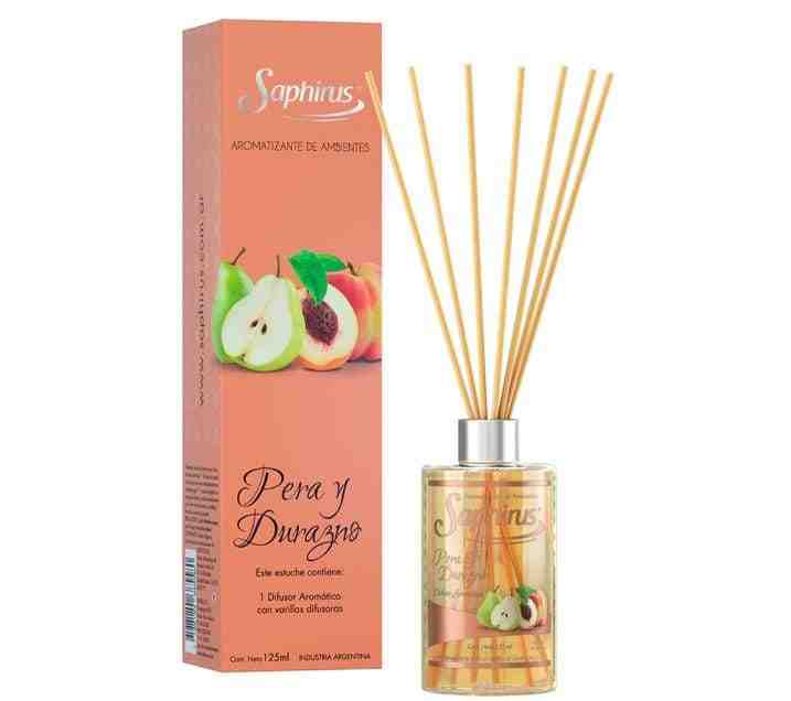 SAPHIRUS PERA Y DURAZNO DIFUSOR AROMATICO 125ML	