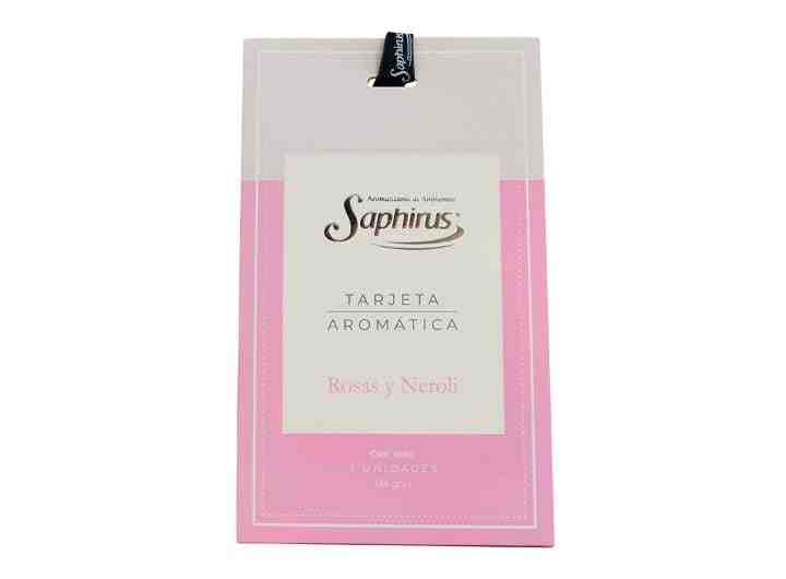SAPHIRUS TARJETA AROMATICA ROSAS Y NEROLI 3 UNIDADES