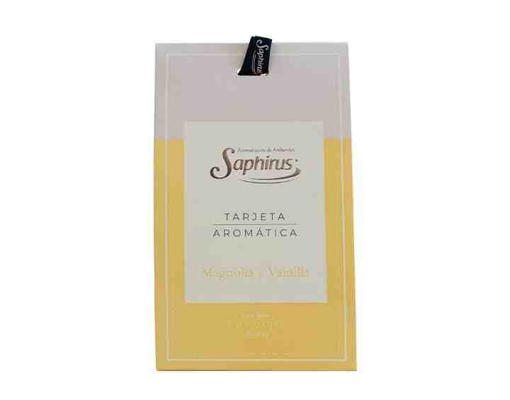 SAPHIRUS TARJETA AROMATICA MAGNOLIA Y VAINILLA 3 UNIDADES