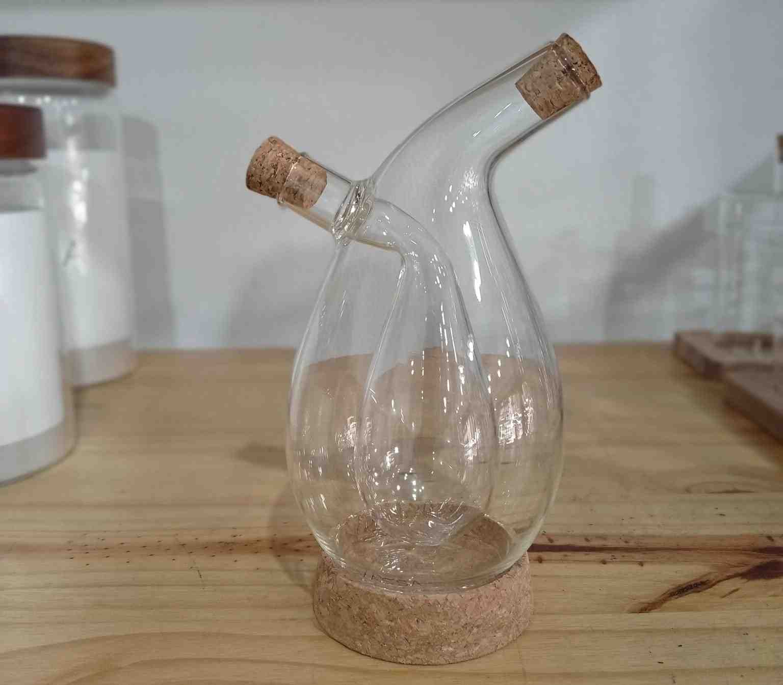 VASSA OIL AND VINEGAR BOTTLE 2 IN 1 300ML Y 100ML